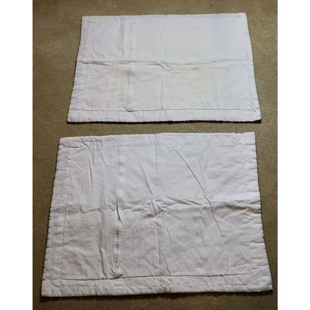 Quilted Floral Star Patchwork Pillow Shams Cover Standard Set of 2